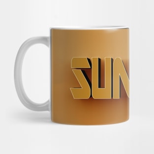 3D Text - Sunday Mug